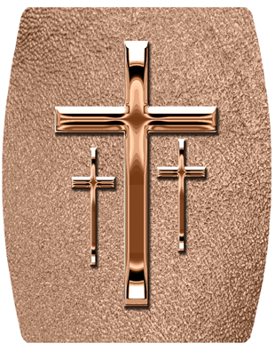 DNSHEND 517 BZ SH BZ Bronze 3 Crosses Shimmer Bronze